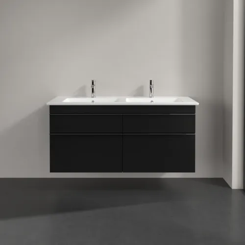 Bild von VILLEROY BOCH Venticello Waschbeckenunterschrank, 4 Auszüge, 1253 x 590 x 502 mm, Volcano Black / Volcano Black #A93001VL