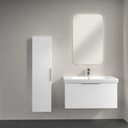 Obrázek VILLEROY BOCH Vysoká skříň Architectura, 1 dveře, 350 x 1400 x 364 mm, bílá matná #B89600MS