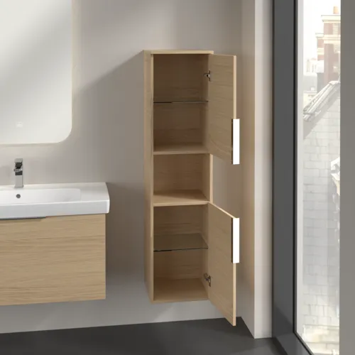 VILLEROY BOCH Architectura Hochschrank, 2 Türen, 350 x 1400 x 364 mm, Nordic Oak #B89701VJ, Bild 5