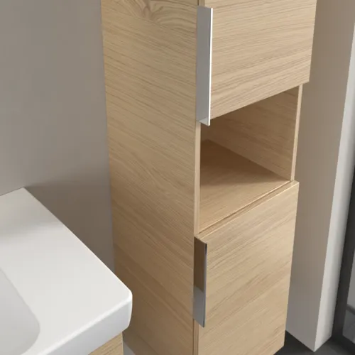 VILLEROY BOCH Architectura Hochschrank, 2 Türen, 350 x 1400 x 364 mm, Nordic Oak #B89701VJ, Bild 6