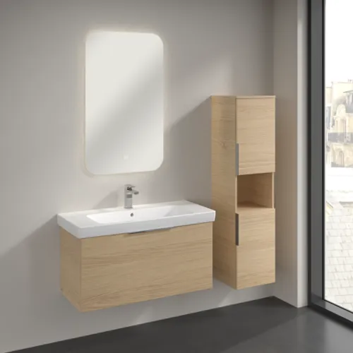 VILLEROY BOCH Architectura Hochschrank, 2 Türen, 350 x 1400 x 364 mm, Nordic Oak #B89701VJ, Bild 3