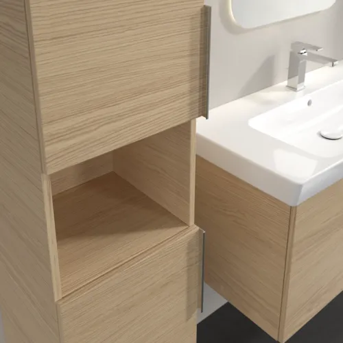 Bild von VILLEROY BOCH Architectura Hochschrank, 2 Türen, 350 x 1400 x 364 mm, Nordic Oak #B89700VJ