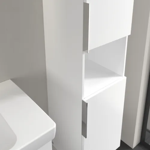 Bild von VILLEROY BOCH Architectura Hochschrank, 2 Türen, 350 x 1400 x 364 mm, White Matt #B89701MS