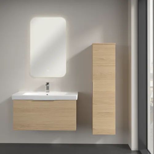 VILLEROY BOCH Architectura Hochschrank, 1 Tür, 350 x 1400 x 364 mm, Nordic Oak #B89601VJ, Bild 4