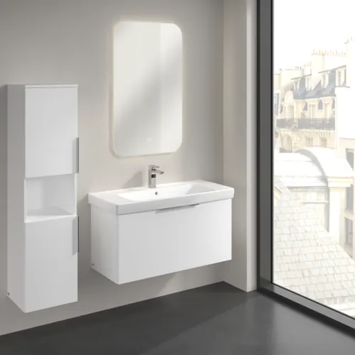 Bild von VILLEROY BOCH Architectura Hochschrank, 2 Türen, 350 x 1400 x 364 mm, White Matt #B89700MS