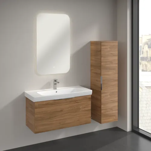 Bild von VILLEROY BOCH Architectura Hochschrank, 1 Tür, 350 x 1400 x 364 mm, Kansas Oak #B89601RH