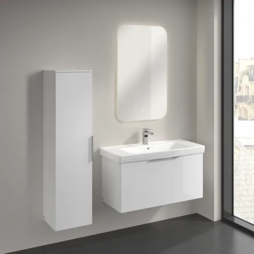 Bild von VILLEROY BOCH Architectura Hochschrank, 1 Tür, 350 x 1400 x 364 mm, White #B89600VS