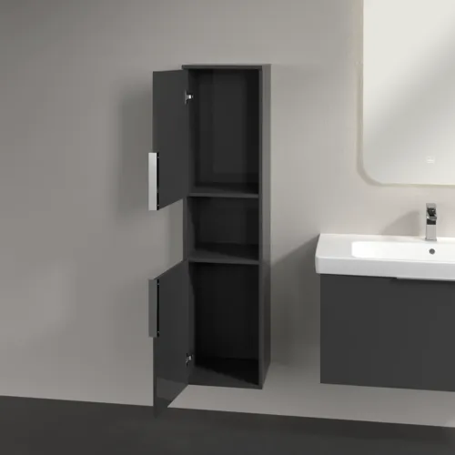 Bild von VILLEROY BOCH Architectura Hochschrank, 2 Türen, 350 x 1400 x 364 mm, Grey #B89700VT