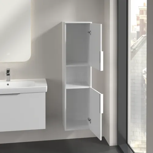 Bild von VILLEROY BOCH Architectura Hochschrank, 2 Türen, 350 x 1400 x 364 mm, White #B89701VS