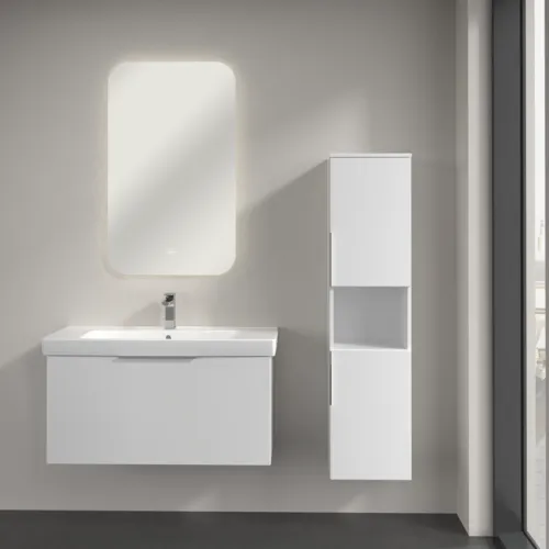 Bild von VILLEROY BOCH Architectura Hochschrank, 2 Türen, 350 x 1400 x 364 mm, White #B89701VS