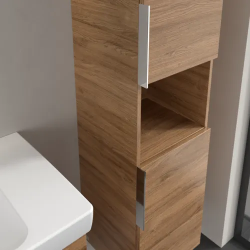 Bild von VILLEROY BOCH Architectura Hochschrank, 2 Türen, 350 x 1400 x 364 mm, Kansas Oak #B89701RH