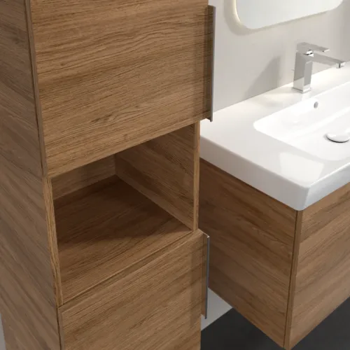 Obrázek VILLEROY BOCH Architectura Tall cabinet, 2 doors, 350 x 1400 x 364 mm, Oak Kansas #B89700RH