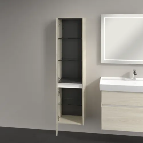 Bild von VILLEROY BOCH Collaro Hochschrank, 2 Türen, 404 x 1538 x 349 mm, White Oak / White Oak #C03300AA