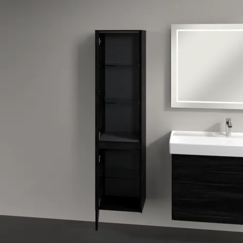 VILLEROY BOCH Collaro Hochschrank, 2 Türen, 404 x 1538 x 349 mm, Black Oak / Black Oak #C03300AB, Bild 5