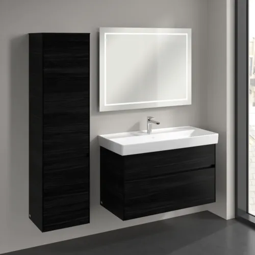VILLEROY BOCH Collaro Hochschrank, 2 Türen, 404 x 1538 x 349 mm, Black Oak / Black Oak #C03300AB, Bild 3