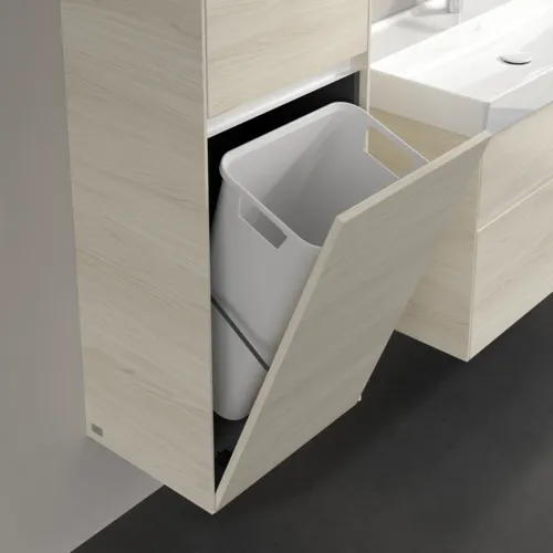 VILLEROY BOCH Collaro Hochschrank, 2 Türen, 454 x 1538 x 347 mm, White Oak / White Oak #C03400AA, Bild 6