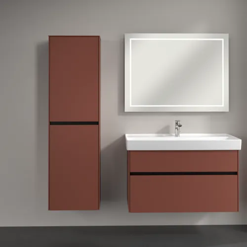VILLEROY BOCH Collaro Hochschrank, 2 Türen, 454 x 1538 x 347 mm, Wine Red / Wine Red #C03400AH, Bild 4