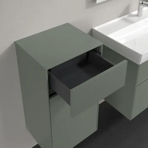 VILLEROY BOCH Collaro Seitenschrank, 1 Tür, 1 Schublade, 404 x 748 x 349 mm, Soft Green / Soft Green #C03200AF, Bild 6