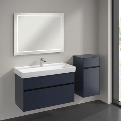 VILLEROY BOCH Collaro Seitenschrank, 1 Tür, 1 Schublade, 404 x 748 x 349 mm, Marine Blue / Marine Blue #C03201VQ, Bild 3