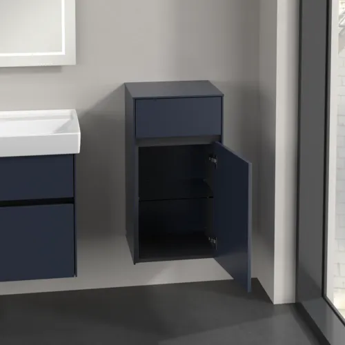 VILLEROY BOCH Collaro Seitenschrank, 1 Tür, 1 Schublade, 404 x 748 x 349 mm, Marine Blue / Marine Blue #C03201VQ, Bild 4