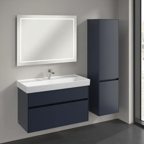 Bild von VILLEROY BOCH Collaro Hochschrank, 2 Türen, 404 x 1538 x 349 mm, Marine Blue / Marine Blue #C03301VQ