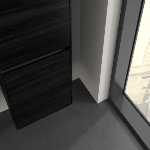 VILLEROY BOCH Collaro Hochschrank, 2 Türen, 404 x 1538 x 349 mm, Black Oak / Black Oak #C03301AB, Bild 6