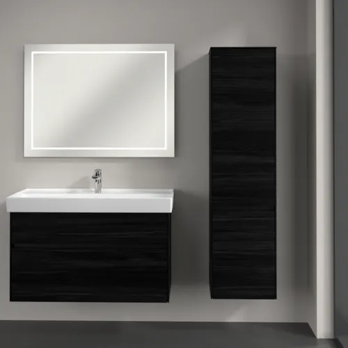 VILLEROY BOCH Collaro Hochschrank, 2 Türen, 404 x 1538 x 349 mm, Black Oak / Black Oak #C03301AB, Bild 4