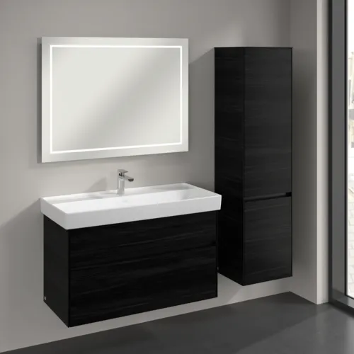 VILLEROY BOCH Collaro Hochschrank, 2 Türen, 404 x 1538 x 349 mm, Black Oak / Black Oak #C03301AB, Bild 3