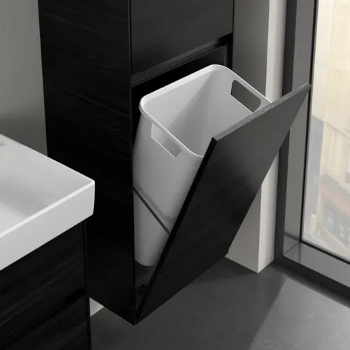 Bild von VILLEROY BOCH Collaro Hochschrank, 2 Türen, 454 x 1538 x 347 mm, Black Oak / Black Oak #C03401AB