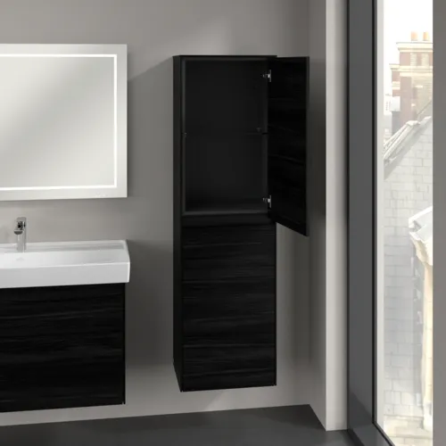 Bild von VILLEROY BOCH Collaro Hochschrank, 2 Türen, 454 x 1538 x 347 mm, Black Oak / Black Oak #C03401AB