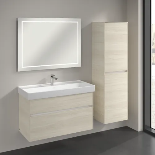 Bild von VILLEROY BOCH Collaro Hochschrank, 2 Türen, 454 x 1538 x 347 mm, White Oak / White Oak #C03401AA