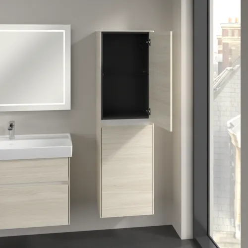 Bild von VILLEROY BOCH Collaro Hochschrank, 2 Türen, 454 x 1538 x 347 mm, White Oak / White Oak #C03401AA