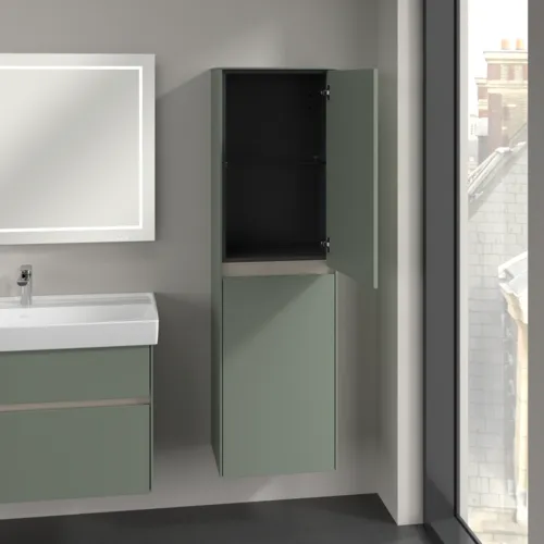 Bild von VILLEROY BOCH Collaro Hochschrank, 2 Türen, 454 x 1538 x 347 mm, Soft Green / Soft Green #C03401AF