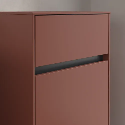 VILLEROY BOCH Collaro Seitenschrank, 1 Tür, 1 Schublade, 404 x 748 x 349 mm, Wine Red / Wine Red #C03201AH, Bild 6