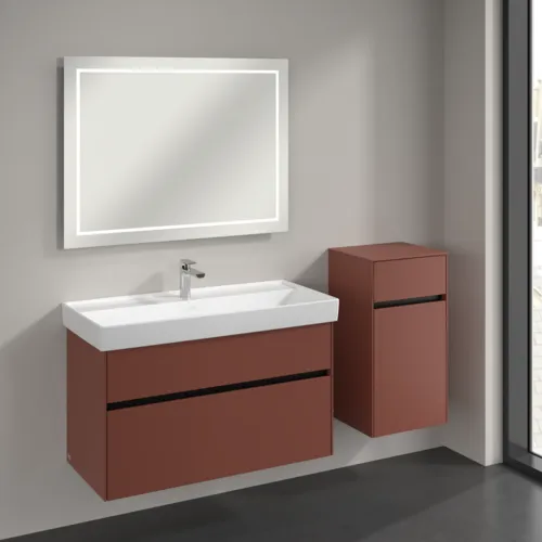 VILLEROY BOCH Collaro Seitenschrank, 1 Tür, 1 Schublade, 404 x 748 x 349 mm, Wine Red / Wine Red #C03201AH, Bild 3