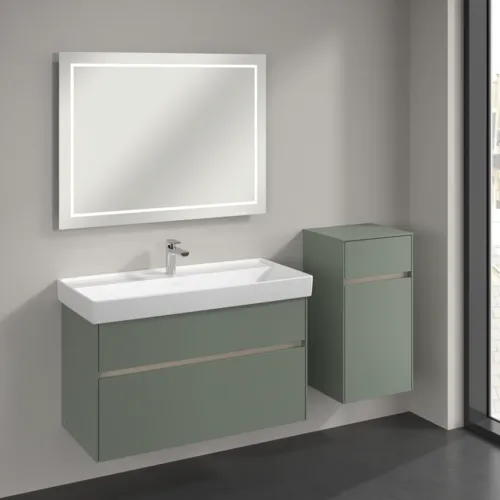 VILLEROY BOCH Collaro Seitenschrank, 1 Tür, 1 Schublade, 404 x 748 x 349 mm, Soft Green / Soft Green #C03201AF, Bild 3