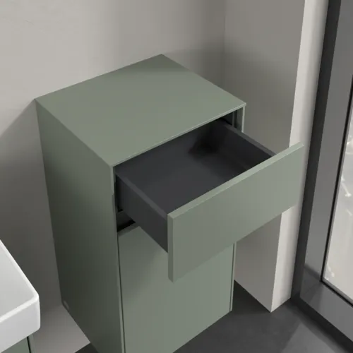 VILLEROY BOCH Collaro Seitenschrank, 1 Tür, 1 Schublade, 404 x 748 x 349 mm, Soft Green / Soft Green #C03201AF, Bild 5