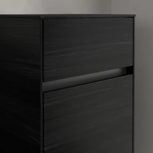 Bild von VILLEROY BOCH Collaro Seitenschrank, 1 Tür, 1 Schublade, 404 x 748 x 349 mm, Black Oak / Black Oak #C03201AB