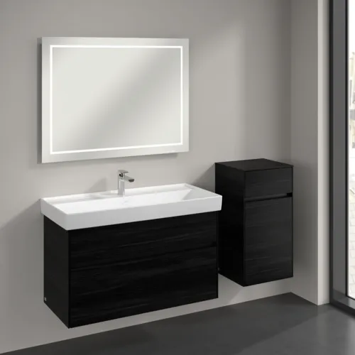 Bild von VILLEROY BOCH Collaro Seitenschrank, 1 Tür, 1 Schublade, 404 x 748 x 349 mm, Black Oak / Black Oak #C03201AB