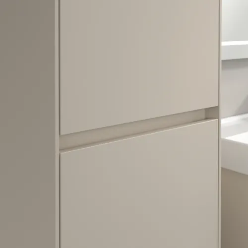 VILLEROY BOCH Collaro Hochschrank, 2 Türen, 454 x 1538 x 347 mm, Cashmere Grey / Cashmere Grey #C03400VN, Bild 8
