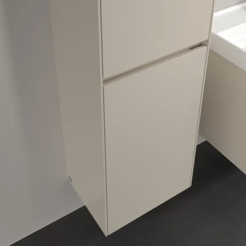 VILLEROY BOCH Collaro Hochschrank, 2 Türen, 454 x 1538 x 347 mm, Cashmere Grey / Cashmere Grey #C03400VN, Bild 7