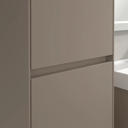VILLEROY BOCH Collaro Hochschrank, 2 Türen, 454 x 1538 x 347 mm, Taupe / Taupe #C03400VM, Bild 8