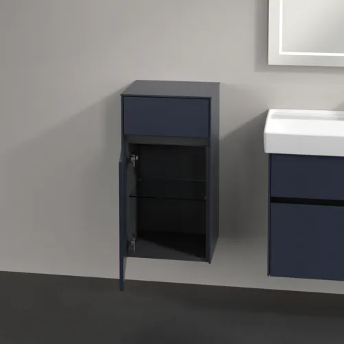 VILLEROY BOCH Collaro Seitenschrank, 1 Tür, 1 Schublade, 404 x 748 x 349 mm, Marine Blue / Marine Blue #C03200VQ, Bild 5