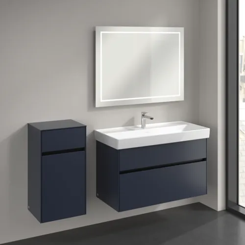 VILLEROY BOCH Collaro Seitenschrank, 1 Tür, 1 Schublade, 404 x 748 x 349 mm, Marine Blue / Marine Blue #C03200VQ, Bild 3