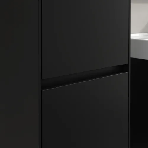 VILLEROY BOCH Collaro Hochschrank, 2 Türen, 404 x 1538 x 349 mm, Volcano Black / Volcano Black #C03300VL, Bild 6