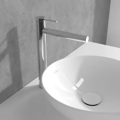 Bild von VILLEROY BOCH Loop & Friends Einhebel-Waschtischarmatur erhöht ohne Ablaufgarnitur, Chrom #TVW10610615361