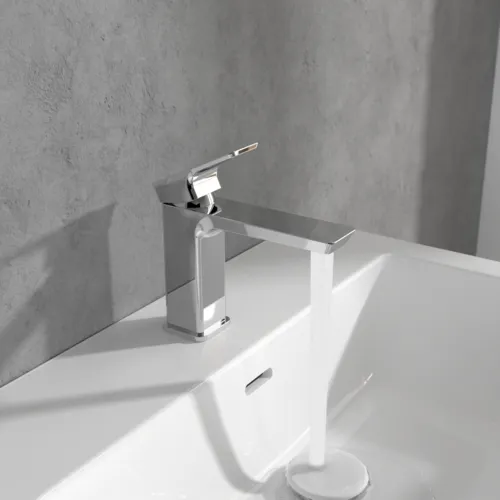 Bild von VILLEROY BOCH Subway 3.0 Einhebel-Waschtischarmatur ohne Ablaufgarnitur, Chrom #TVW11200300061