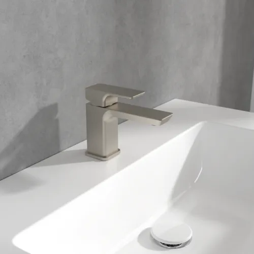 Bild von VILLEROY BOCH Subway 3.0 Einhebel-Waschtischarmatur ohne Ablaufgarnitur, Brushed Nickel Matt #TVW11200100164