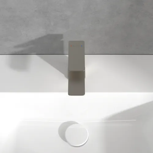 Bild von VILLEROY BOCH Subway 3.0 Einhebel-Waschtischarmatur ohne Ablaufgarnitur, Brushed Nickel Matt #TVW11200100164