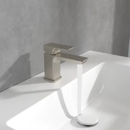 Bild von VILLEROY BOCH Subway 3.0 Einhebel-Waschtischarmatur ohne Ablaufgarnitur, Brushed Nickel Matt #TVW11200100164